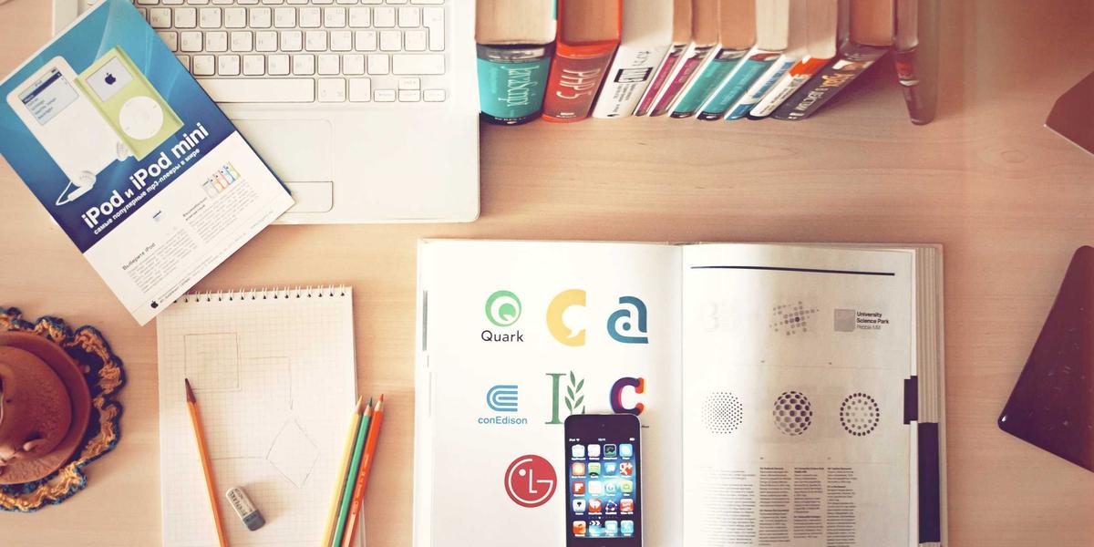 A creative design workspace with color swatches — AI upscaling predicts missing image detail