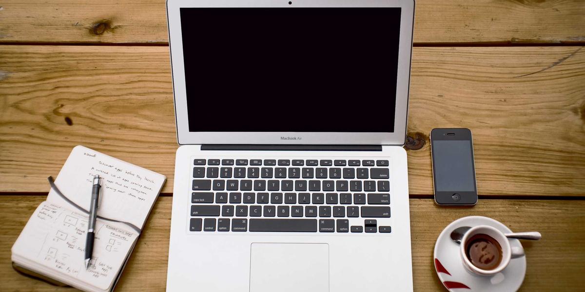 A clean laptop workspace — compress images in the browser without uploading them